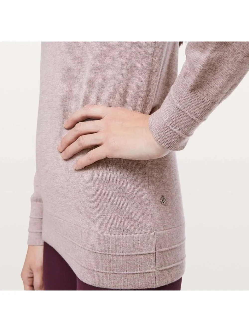 Lululemon Apres Your Way Sweater Heathered Smoky Blush